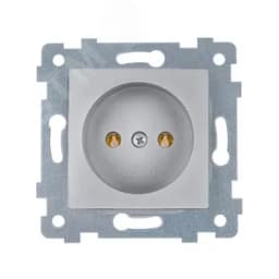 Мария Механизм розетки одноместной скрытой установки РС16-444 Алюминий 110053 Кунцево