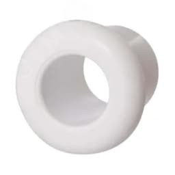 Втулка (проход через стену), пластик, цвет белый (20 шт/уп) Бирони