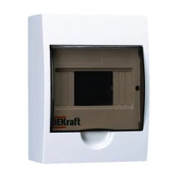 Корпус навесной ЩРН-П-6 20х15х10 6мод. IP41 пластик. DEKraft 31009DEK