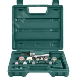 Набор бормашинка пневматическая 25000 об/мин., патрон 3/6 мм, L-120 мм с насадками, 15 предметов Jonnesway