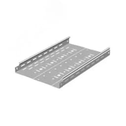 Металлический лоток перфорированный 300х50х3000, толщина 0,7 мм, Сендзимир цинк