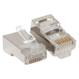 Коннектор RJ-45 TERACOM PRO экранированный 8P8C 30мкд Cat.6 (упак.20шт) EKF