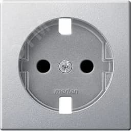 Центральная плата для механизмов розеток Schuko без устройств защиты алюминий