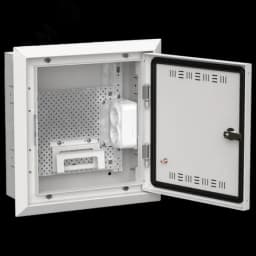 TITAN 5 Корпус мультимедиа ЩРв-12 (1х12) 380х365х130мм IP30 белый IEK IEK