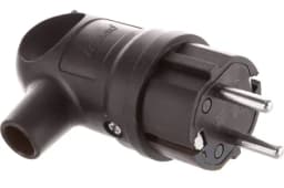 Вилка 16А 2P+PE 220-240В IP44 с ручкой каучук LEZARD 106-0400-0109/109