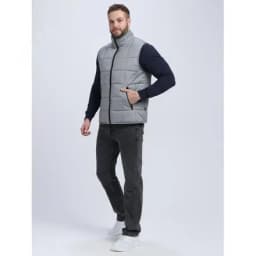 Жилет утепленный Офис (тк.Дюспо), серый, р. 48-50
