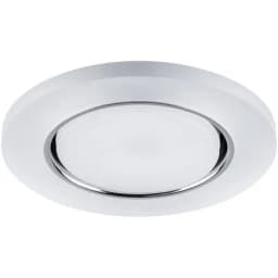 Светильник встраиваемый с белой LED подсветкой Feron CD5020 потолочный GX53 без лампы белый матовый 32659
