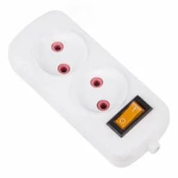 Колодка 2 гнезда б/з с выключателем "Эконом" PROconnect REXANT