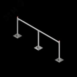 Опорная конструкция для горизонтальных прямоугольных воздуховодов и металлических лотков кабеленесущих систем TECHNORAPTOR STEELFOOT 2500х1000 КМ-профиль