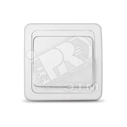 Валери Выключатель одноклавишный белый скрытый В0021 Универсал