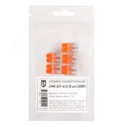 Клемма универсальная СМК 221-412 (5шт.) 90360 КВТ