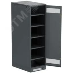 Шкаф LINEA B (пустой) 2000х600х950мм металлическая дверь черный