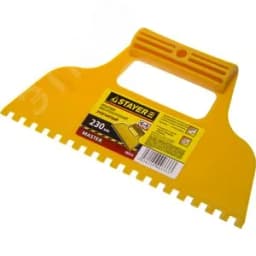 Шпатель Пластмассовый, Зубчатый 230 мм MASTER 1022-6 ЗУБР