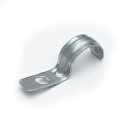 Скоба металлическая однолапковая усиленная противопожарная СМОУ d25-26 мм отв. d 6,5 мм (100шт/800шт уп/кор) Промрукав