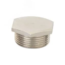 Заглушка M25x1.5 никелированная латунь