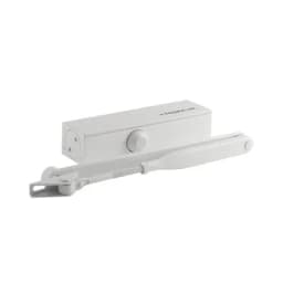 Дверной доводчик (вес двери от 40 до 120 кг) с рычажной тягой, морозостойкий, белый 820 НОРА-М