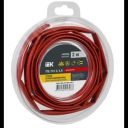 Трубка термоусадочная ТТУ нг-LS 3/1,5 красная (2м/упак) IEK