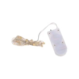 Гирлянда Роса с крупными каплями 2 м 20 LED теплое белое свечение 2хCR2032 в комплекте NEONNIGHT 302006