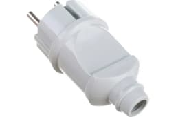 Вилка с заземл. прямая 16А бел. Vx2-W ЭРА Б0039673