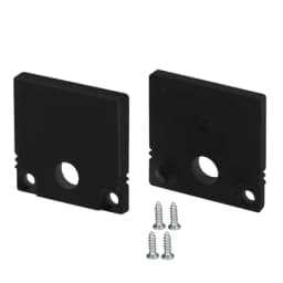 Заглушка SLSLIM20H20 BLACK с отверстием Arlight Пластик 047637