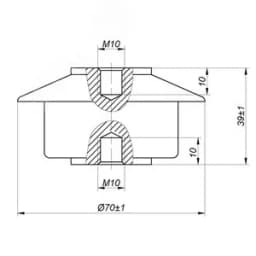 Ограничитель перенапряжений ОПН-П-0,66/0,8/5/550 УХЛ1