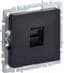 BRITE Роз. комп. RJ45 кат.5E РК10-БрЧ черн. IEK (BR-K10-1-K02)