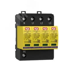 УЗИП ГРОЗОСТОП ГСВ12-230/12,5 4+0, класс I+II, Iimp - 12,5 кА (10/350), Imax - 40 кА (8/20)