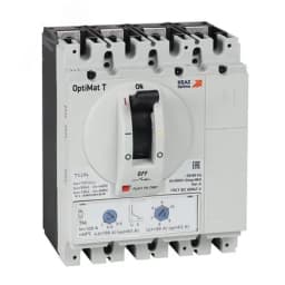 Выключатель автоматический с блоком защиты от токов утечки OptiMat T125M-RCA TM 50A 4P