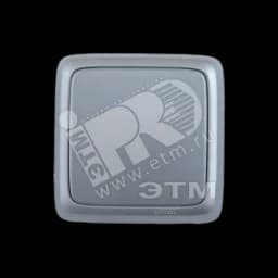 Выключатель одноклавишный наружный с изоляционной пластиной серебро 10А