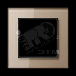 Рамка 1-я для горизонтальной/вертикальной установки Серия- ACreation Материал- стекло Цвет- шампань JUNG