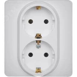Розетка 2X2К+З немецкий стандарт 16 А 250 В INSPIRIA белая LEGRAND