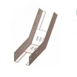 Лоток глухой КПГ 400х100-45 УТ1,5 для поворота трассы вверх на 45, горячее цинкование S1,5