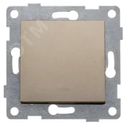 Выключатель одноклавишный Ugra, механизм, 10А, 250В, шампань