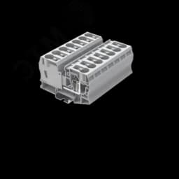 Клемма TC 1-1 пружинная, сечение 35 мм. кв., серая SUPU