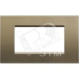 LivingLight Рамка прямоугольная 4 поста Коричневый шелк