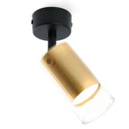 Светильник Feron ML 1891 LUMINA настеннопотолочный под лампу GU10 золото черный 48746