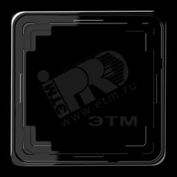 Рамка 1 пост универсальная черная