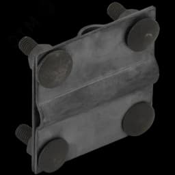 Зажим крестообразный полоса/пруток-полоса/пруток 40/12мм оцинкованная сталь TD IEK