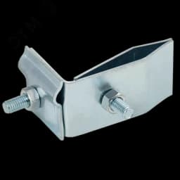 Держатель проводника круглого 6-10мм для фальца угловой h=70мм оцинкованная сталь HDZ IEK