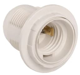 Патрон электрич. E27 Ппл27-04-К12 с кольцом пластик. бел. (с этикет.) IEK EPP11-04-01-K01