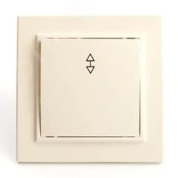 Переключатель одноклавишный, 250В, 10А, серия Эрна, слоновая кость Stekker FERON