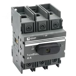 Рубильник 63A 3P c рукояткой управления для прямой установки TwinBlock EKF