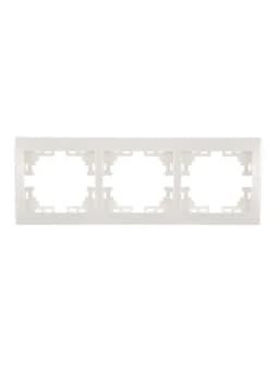 Рамка 3-м Mira горизонт. бел. LEZARD 701-0200-148