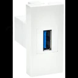 PRIMER РКЮ-10-00-П Розетка USB A 3.0 (1 модуль) белая IEK