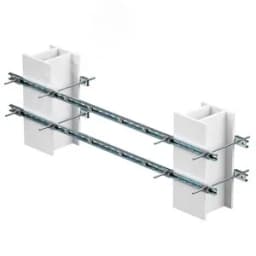 Обжимной комплект монтажных профилей тип 3 , крепление к двум стойкам размерами 350 на 400 мм , длина профиля 1500 мм , для крепления 3 оболочек одного типоразмера болтами М8х80 12 шт. , горячеоцинкованный