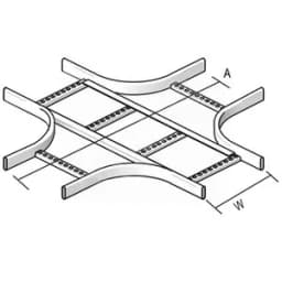 Ответвитель крестообразный для KLDAVID, высота - 60 мм, ширина - 200 мм, кратность - 1шт, DU - Покрытие Duplex DUKSX200 Вергокан Россия
