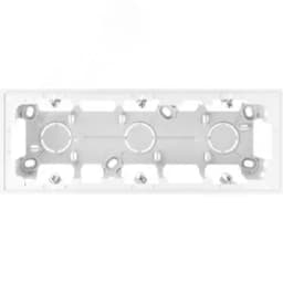 Коробка подъемная на 3 поста для накладного монтажа цвета алюминий S24 Harmonie Simon