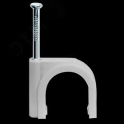 Скоба 10мм круглая пластиковая (50шт)