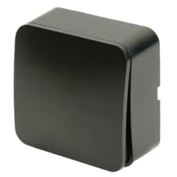 Выключатель открытой установки 1клавишный STEKKER 250В 10А IP20 серия София черный матовый MSW101005 49471
