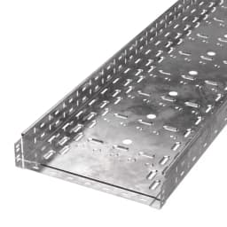 Лоток перфорированный Стандарт 400х80х3000 (1,0 мм) (6 м/уп) Промрукав